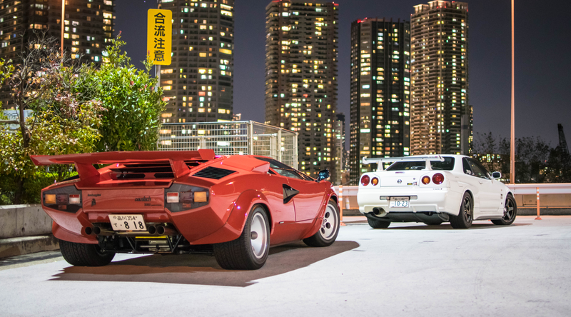 Illustration for article titled This Parking Lot In Tokyo Will Bring All Your Car Fantasies To Life